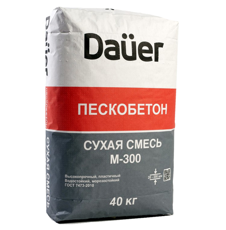 Cухая смесь Dauer Z-30 М300 Пескобетон -  пескобетон марки м-150 .